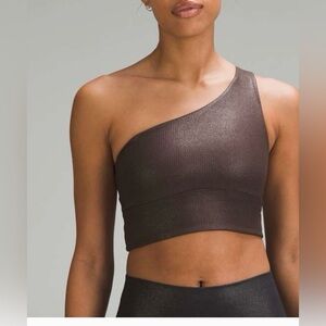 Lululemon Align Asymmetrical Bra Ribbed Rib Shine